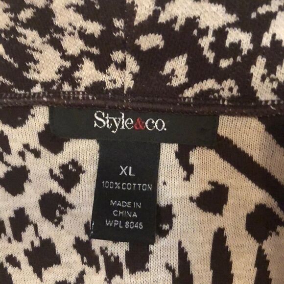 4/$25 Style and Co. animal print sweater j… - Picture 5 of 6